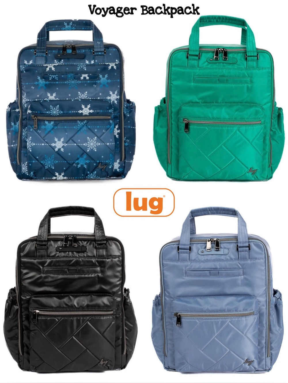 Lug Voyager Backpack NWT Brushed Aquamarine - Picture 10 of 11
